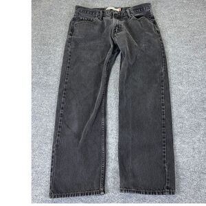 VTG Levi's 505 Jeans Men's 36x30 Regular Straight Fit Black Denim Classic Cotton
